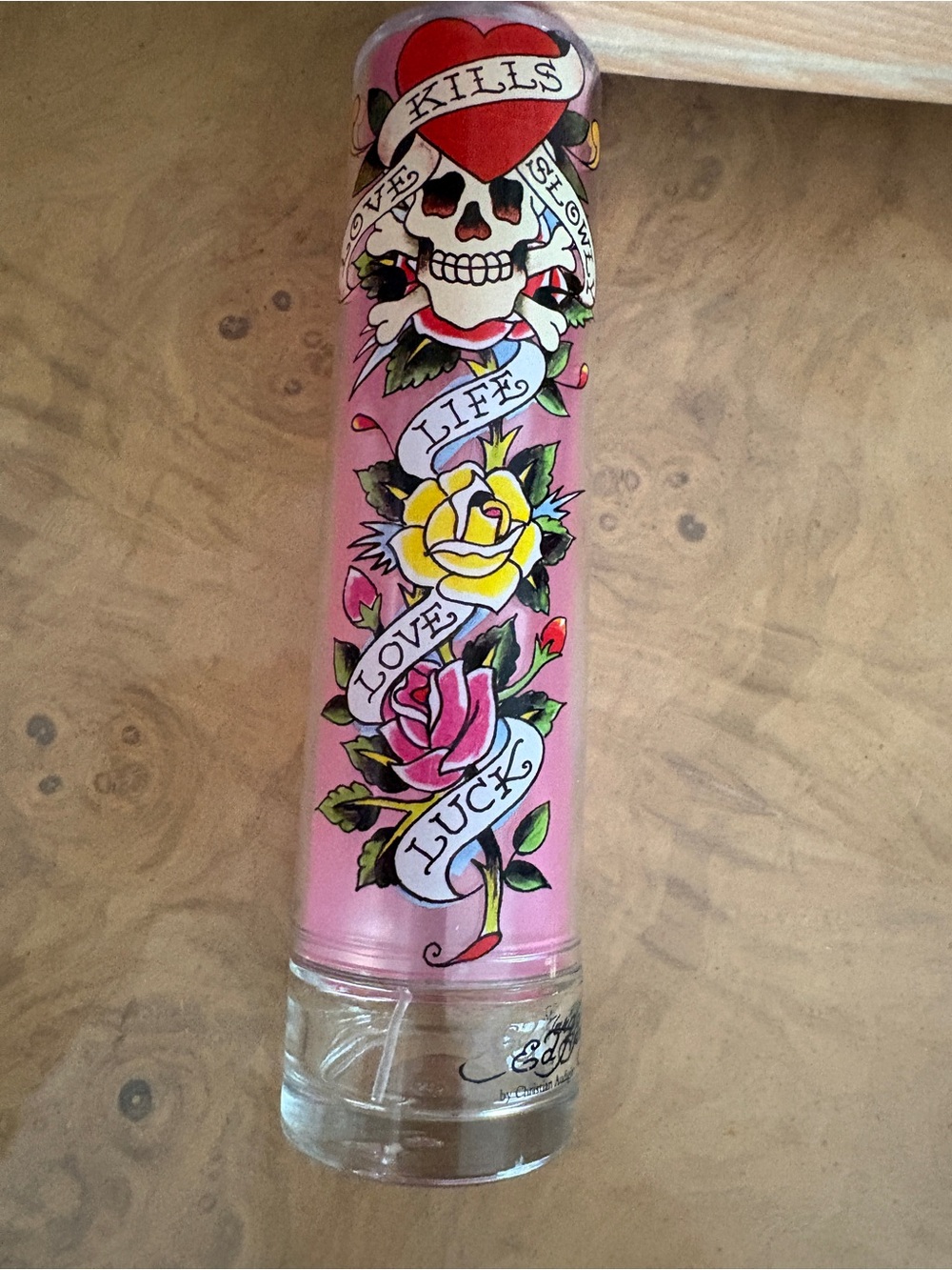 Ed Hardy Perfume Empty Bottles with Plastic Cover 3.4 fl. Oz.